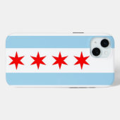 iPhone 15 Plus Case-Mate, Flagge Chicago Case-Mate iPhone Hülle (Rückseite (Horizontal))