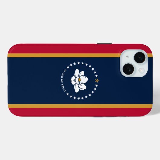 iPhone 15 Plus Case-Mate, Flagge Mississippi Case-Mate iPhone Hülle (Rückseite (Horizontal))
