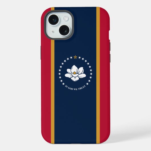 iPhone 15 Plus Case-Mate, Flagge Mississippi Hülle (Rückseite)