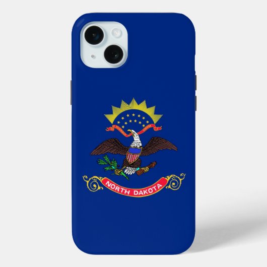 iPhone 15 Plus Case-Mate, Flagge North Dakota Case-Mate iPhone Hülle (Rückseite)