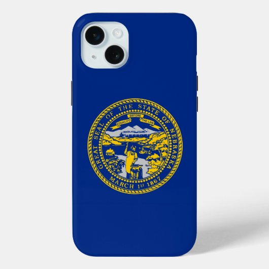 iPhone 15 Plus Case-Mate, Flagge von Nebraska Case-Mate iPhone Hülle (Rückseite)