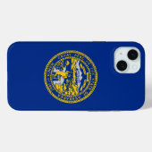 iPhone 15 Plus Case-Mate, Flagge von Nebraska Case-Mate iPhone Hülle (Rückseite (Horizontal))