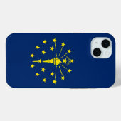 iPhone 15 Plus Case-Mate, Indiana-Flagge Case-Mate iPhone Hülle (Rückseite (Horizontal))