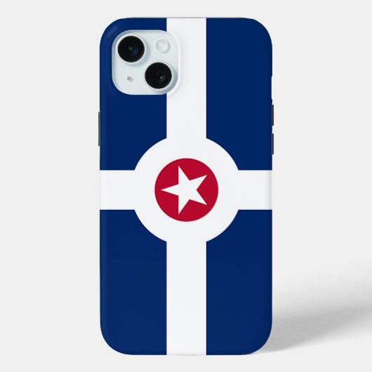 iPhone 15 Plus Case-Mate, Indianapolis-Flagge Case-Mate iPhone Hülle (Rückseite)