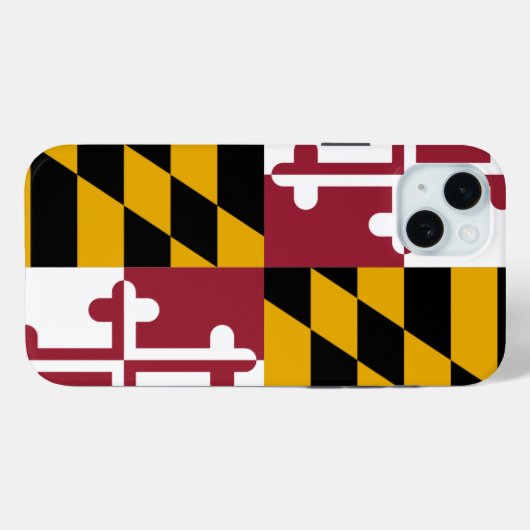 iPhone 15 Plus Case-Mate, Maryland-Flagge Case-Mate iPhone Hülle (Rückseite (Horizontal))