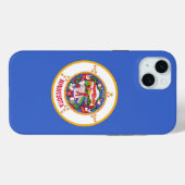 iPhone 15 Plus Case-Mate, Minnesota-Flagge Case-Mate iPhone Hülle (Rückseite (Horizontal))