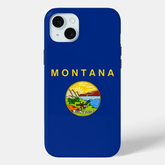 iPhone 15 Plus Case-Mate, Montana-Flagge Case-Mate iPhone Hülle (Rückseite)