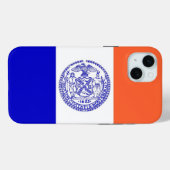 iPhone 15 Plus Case-Mate, New Yorker Stadtflagge Case-Mate iPhone Hülle (Rückseite (Horizontal))