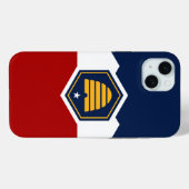 iPhone 15 Plus Case-Mate, Utah neue Staatsflagge Case-Mate iPhone Hülle (Rückseite (Horizontal))