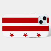 iPhone 15 Plus Case-Mate, Washington DC Flagge Case-Mate iPhone Hülle (Rückseite (Horizontal))