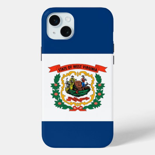 iPhone 15 Plus Case-Mate, West Virginia-Flagge Case-Mate iPhone Hülle (Rückseite)