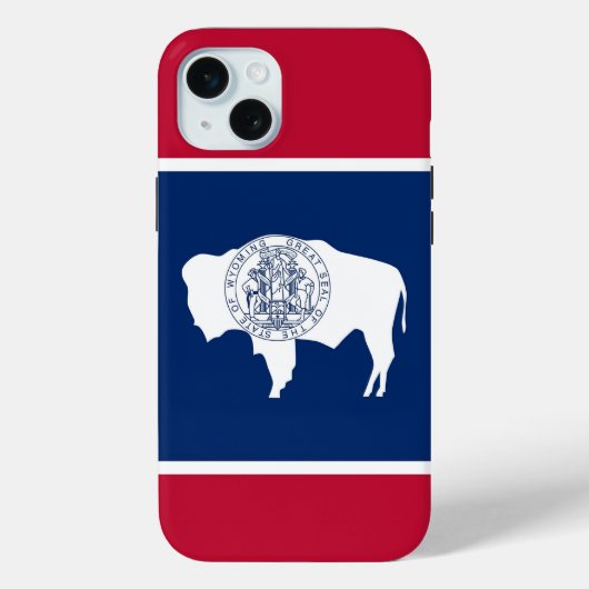 iPhone 15 Plus Case-Mate, Wyoming-Flagge Case-Mate iPhone Hülle (Rückseite)
