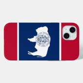iPhone 15 Plus Case-Mate, Wyoming-Flagge Case-Mate iPhone Hülle (Rückseite (Horizontal))