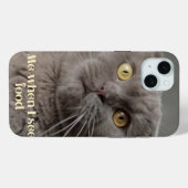 IPhone 15 plus Gehäuse mit lustiger Katze Case-Mate iPhone Hülle (Rückseite (Horizontal))