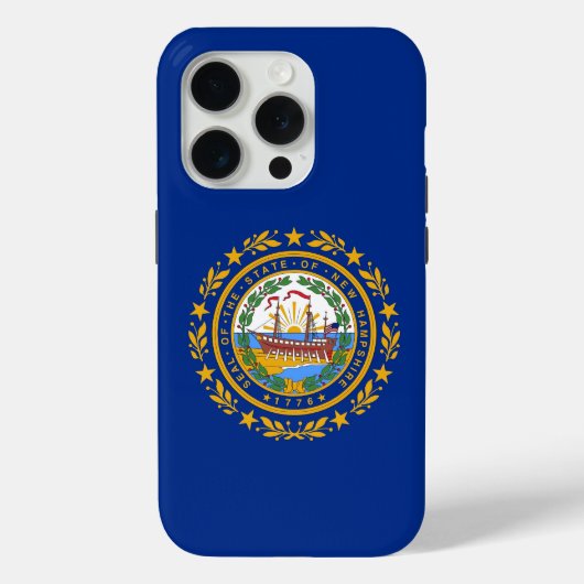 iPhone 15 Pro Case-Mate, Flag New Hampshire Case-Mate iPhone Hülle (Rückseite)