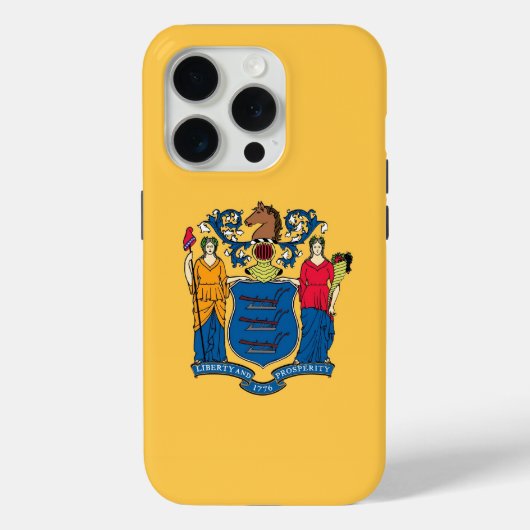 iPhone 15 Pro Case-Mate, Flagge New Jersey Case-Mate iPhone Hülle (Rückseite)