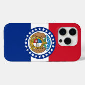 iPhone 15 Pro Case-Mate, Flagge von Missouri Case-Mate iPhone Hülle (Rückseite (Horizontal))