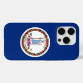 iPhone 15 Pro Case-Mate, Flagge von Virginia Case-Mate iPhone Hülle (Rückseite (Horizontal))