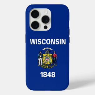 iPhone 15 Pro Case-Mate, Flagge von Wisconsin Case-Mate iPhone Hülle
