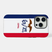 iPhone 15 Pro Case-Mate, Iowa-Flagge Hülle (Rückseite (Horizontal))