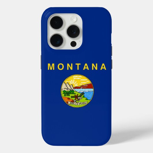 iPhone 15 Pro Case-Mate, Montana-Flagge Case-Mate iPhone Hülle (Rückseite)