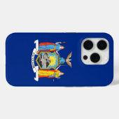 iPhone 15 Pro Case-Mate, New Yorker Staatsflagge Case-Mate iPhone Hülle (Rückseite (Horizontal))