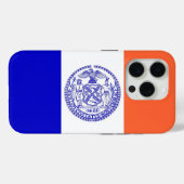 iPhone 15 Pro Case-Mate, New Yorker Stadtflagge Case-Mate iPhone Hülle (Rückseite (Horizontal))