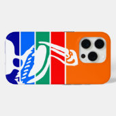 iPhone 15 Pro Case-Mate, St. Petersburger Flagge Case-Mate iPhone Hülle (Rückseite (Horizontal))