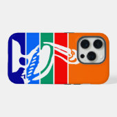 iPhone 15 Pro Case-Mate, St. Petersburger Flagge Hülle (Rückseite (Horizontal))