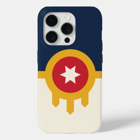 iPhone 15 Pro Case-Mate, Tulsa-Flagge Case-Mate iPhone Hülle (Rückseite)