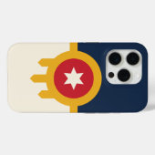 iPhone 15 Pro Case-Mate, Tulsa-Flagge Case-Mate iPhone Hülle (Rückseite (Horizontal))