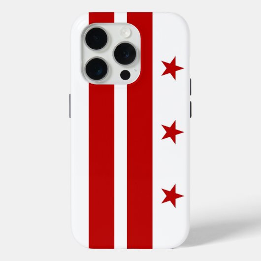 iPhone 15 Pro Case-Mate, Washington DC flag Case-Mate iPhone Hülle (Rückseite)