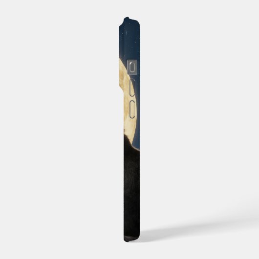 iPhone 15 Pro cat and moon phone case iPhone Hülle (Linke Seite)