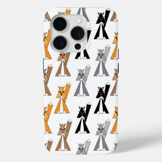 iPhone 15 pro cat Fall Case-Mate iPhone Hülle (Rückseite)