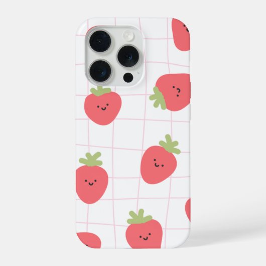IPhone 15 pro cute strawberry case iPhone Hülle (Rückseite)