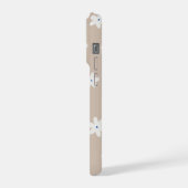 iPhone 15 Pro Handyhülle mit Blumendesign. Hülle (Linke Seite)