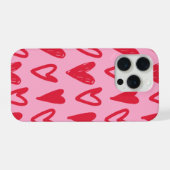 IPhone 15 Pro-Handyhülle mit Herz-Design. Hülle (Rückseite (Horizontal))