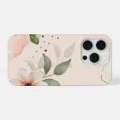 Iphone 15 Pro Hülle (Schöne Blumenmuster) (Rückseite (Horizontal))