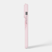 Iphone 15 Pro Hülle Soft Pink Herz. (Linke Seite)