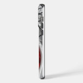 iPhone 15 pro max Gehäuse rot und silber Farbe Hülle (Linke Seite)