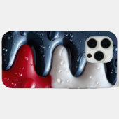 iPhone 15 pro max Gehäuse rot, weiß und schwarz cr Case-Mate iPhone Hülle (Rückseite (Horizontal))