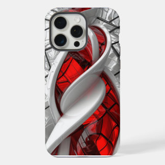 iPhone 15 Pro Max Hülle in Rot und Silber