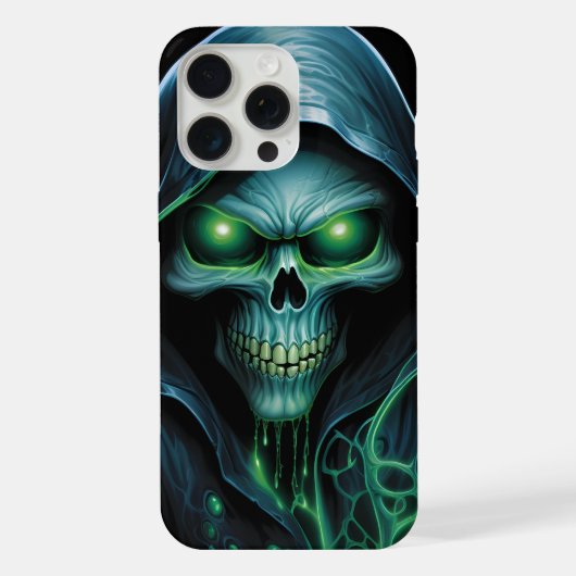 iPhone 15 Pro Max Hüllen -Totenkopf 10 Hülle (Rückseite)