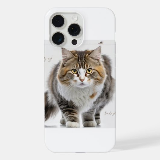 IPhone 15 pro max : Katzendeckengestaltung iPhone Hülle (Rückseite)