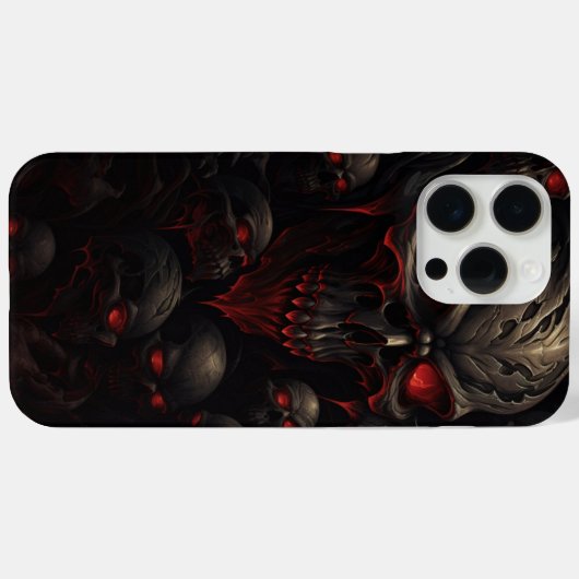 iPhone 15 Pro Max - Skull -3 - Reihen Case-Mate iPhone Hülle (Rückseite (Horizontal))