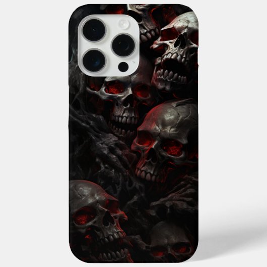 iPhone 15 Pro Max - Skull -4 - Reihen Case-Mate iPhone Hülle (Rückseite)