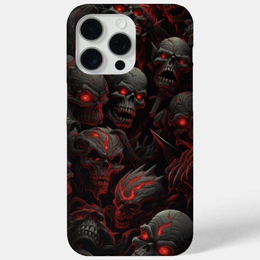 iPhone 15 Pro Max - Skull -5 - Reihen Case-Mate iPhone Hülle (Rückseite)