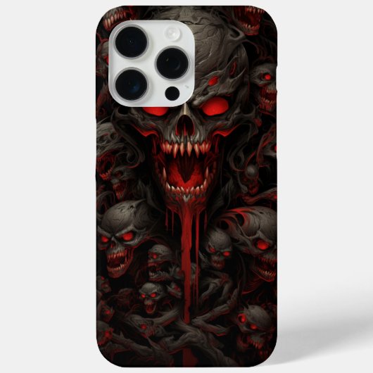 iPhone 15 Pro Max - Skull -8 - Reihen Case-Mate iPhone Hülle (Rückseite)