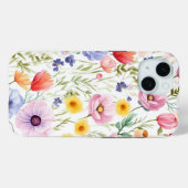 iPhone 15 Telefongehäuse mit Wildblume Blumendesig Case-Mate iPhone Hülle (Rückseite (Horizontal))