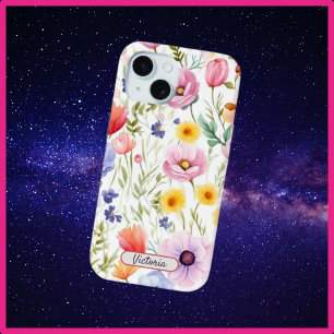 iPhone 15 Telefongehäuse mit Wildblume Blumendesig Case-Mate iPhone Hülle